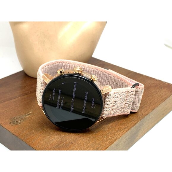 Movado Women's Watch 3660025 Connect 2.0 Rose Gold Pink Nylon Strap 40mm - Picture 8 of 13